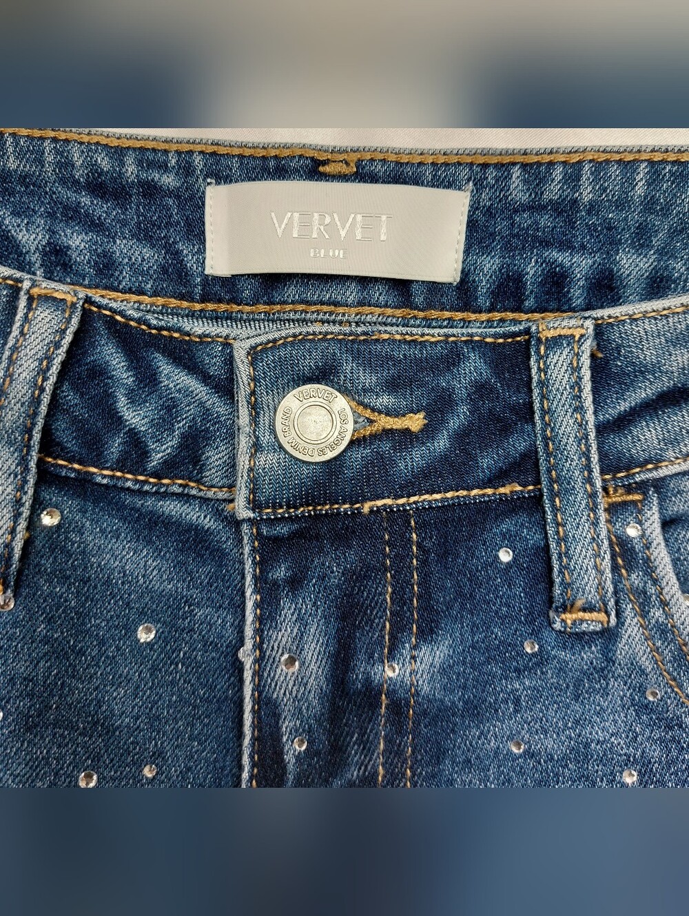Vervet- Rhinestone Jeans. - Picture 7 of 8